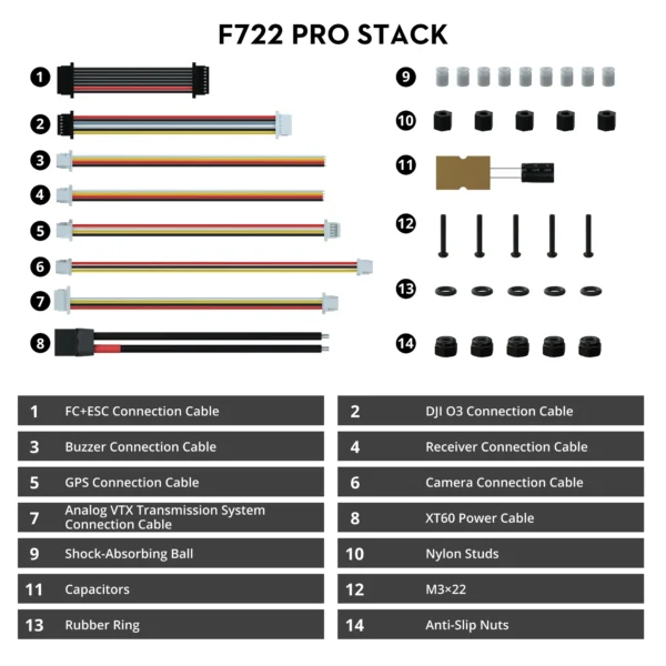 GOKU F722 PRO V2 50A BLS 30X30 Stack (MPU6000)