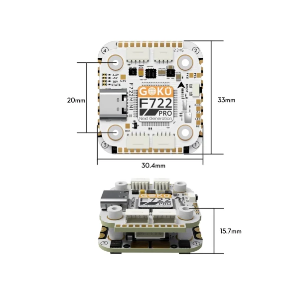 GOKU F722 Pro Mini V2 40A 32Bit 128K 20X20 Stack