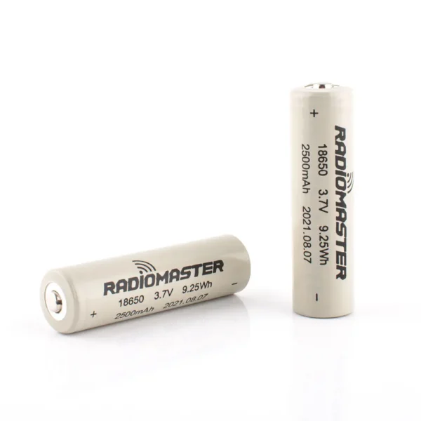 RadioMaster 18650 Battery 2500mAh 3.7V (2pcs) for TX16S / TX12 / Boxer / Pocket