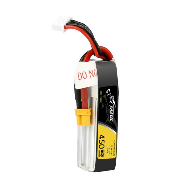 Tattu 450mAh 3S 11.1V 75C Lipo Battery Pack With XT30 Plug - Long Size For H Frame