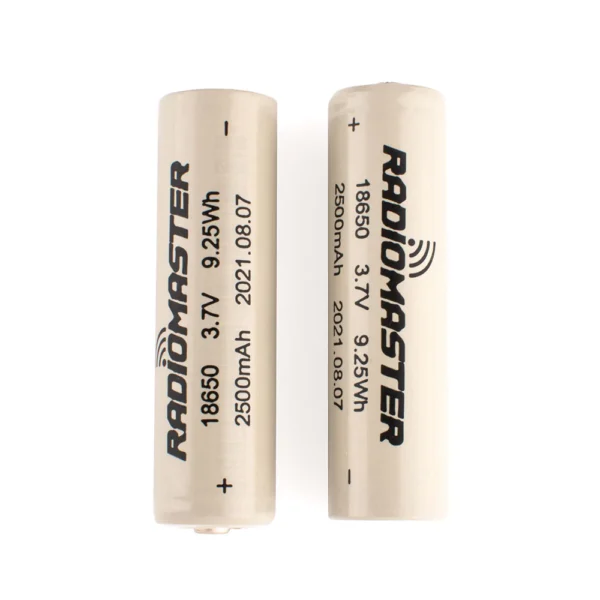 RadioMaster 18650 Battery 2500mAh 3.7V (2pcs) for TX16S / TX12 / Boxer / Pocket