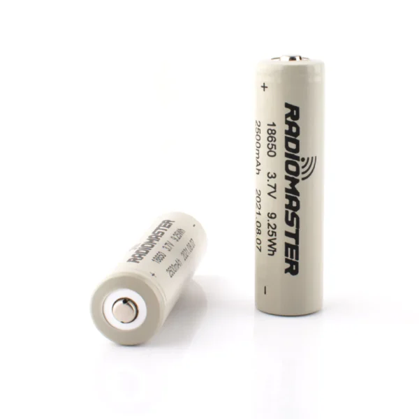 RadioMaster 18650 Battery 2500mAh 3.7V (2pcs) for TX16S / TX12 / Boxer / Pocket