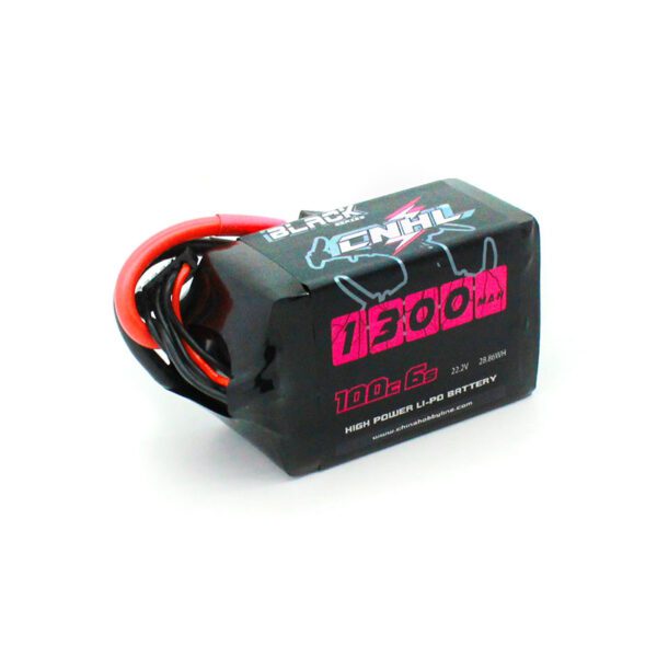 CNHL Black Series 1300mAh 22.2V 6S 100C Lipo Battery with XT60 Plug