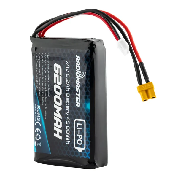 Radiomaster 2S 7.4V 6200mAh Lipo Battery