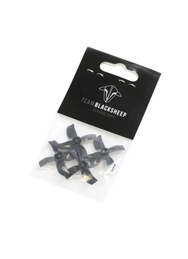 TBS MICRO BRUSHLESS PROPS 4BLADE 40MM (BLACK) (1MM HUB) BLOWOUT