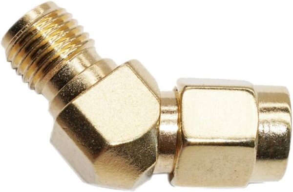 SMA Male to RP-SMA Female Adapter 45/135 Degree Gold Plated